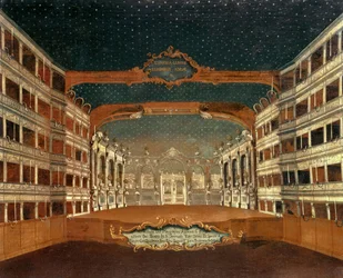 Innenansicht des San Samuele Theaters, Venedig